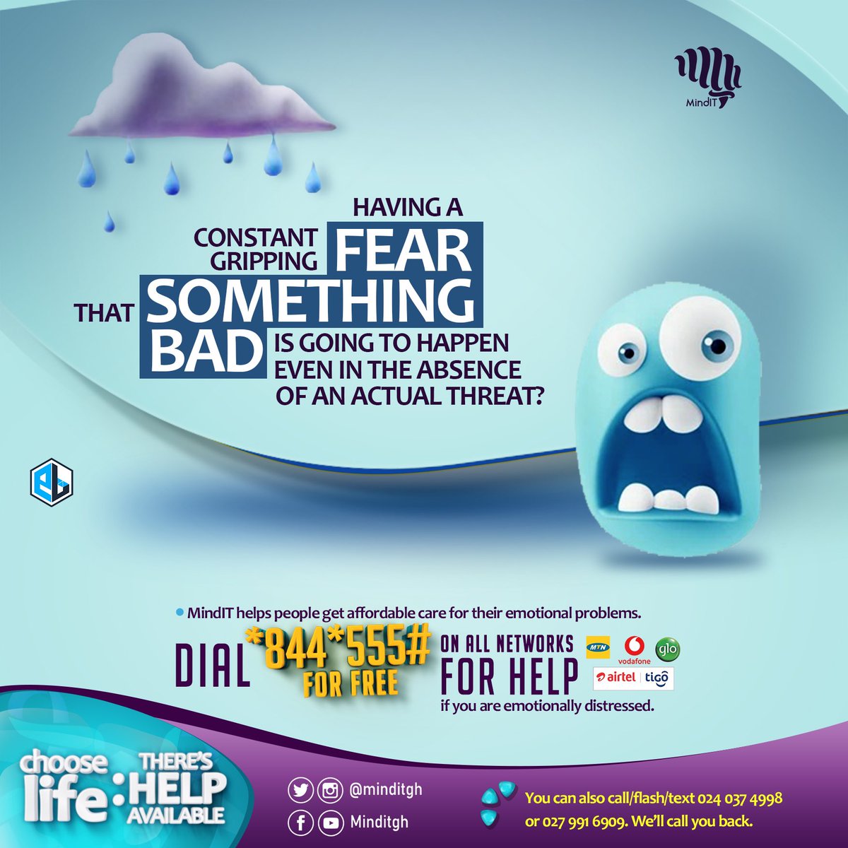 minditgh's tweet photo. This alone, or coupled with other symptoms like difficulty in breathing, chest tightness, abdominal discomfort and others could be distressing and we totally understand. Your help is simply a free dial away 🤗#MindITGh https://t.co/roKbKqUi2S