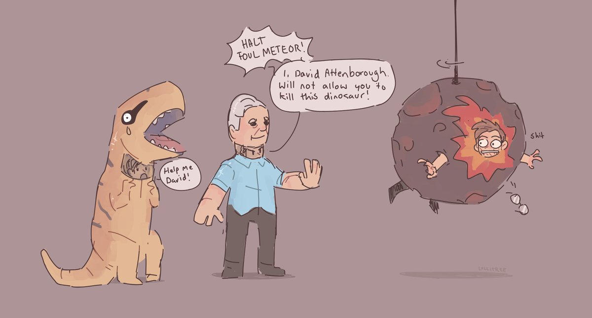 lollitree_art's tweet image. Was inspired by @kymbyli to draw the @hat_films shenanigans from the latest Hat Chat episode