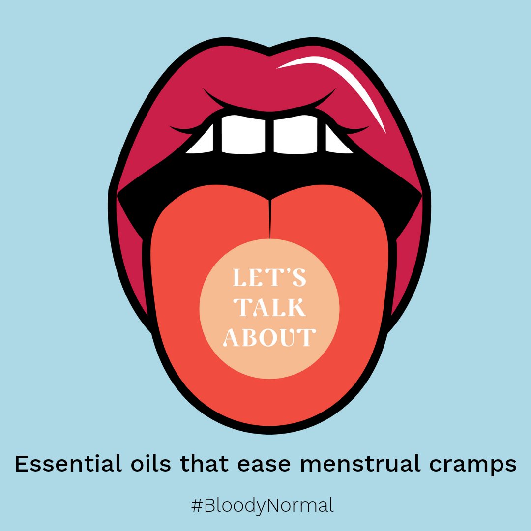 theCORAproject's tweet photo. If you're experiencing menstrual cramps and want to try easing them with something alternative to popping a painkiller, then maybe you can try these 3 essential oils! 
https://t.co/tl4yOb2lH9
#BloodyNormal #periodfacts #menstrualhealth #menstrualhygiene https://t.co/Ot7gqoHUjK