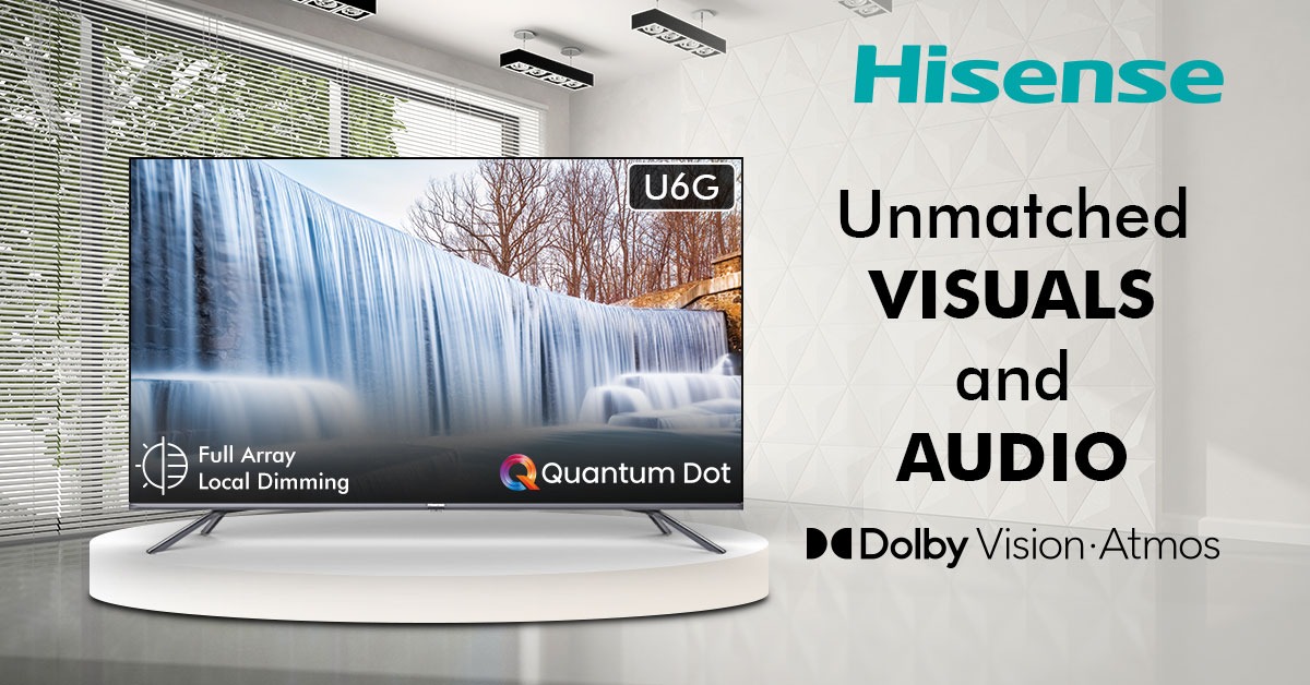 Bring your favourite television shows to life with Hisense Full Array QLED TV!

The Hisense U6G enables perfect visuals and immersive audio and brings realism to your entertainment. 

#Hisense #BeAmazed #QLEDTV #FullArray