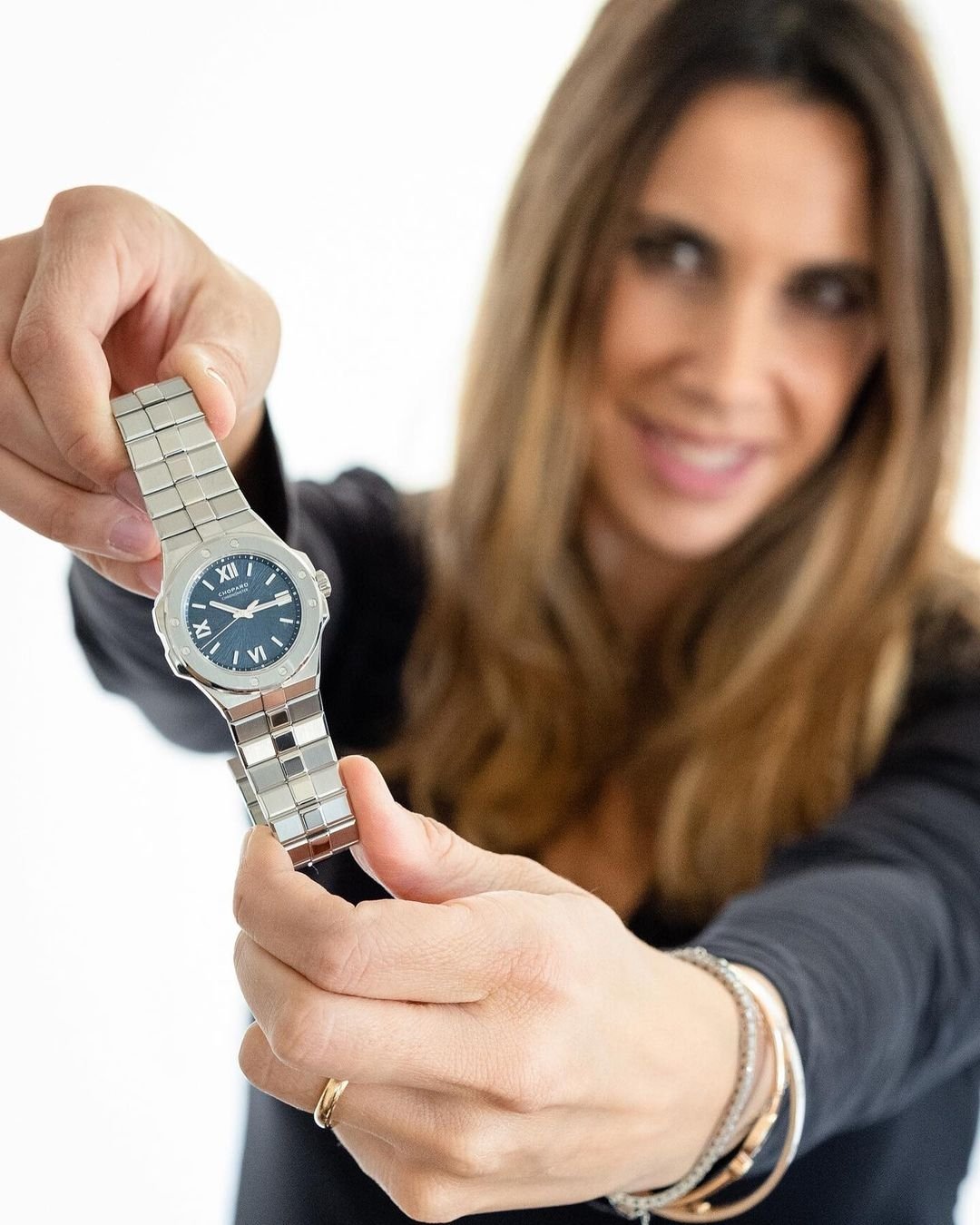 Giorgia Mondani on X: Today on my wrist the beautiful #Chopard Alpine  Eagle 36mm with blue dial 💙  / X