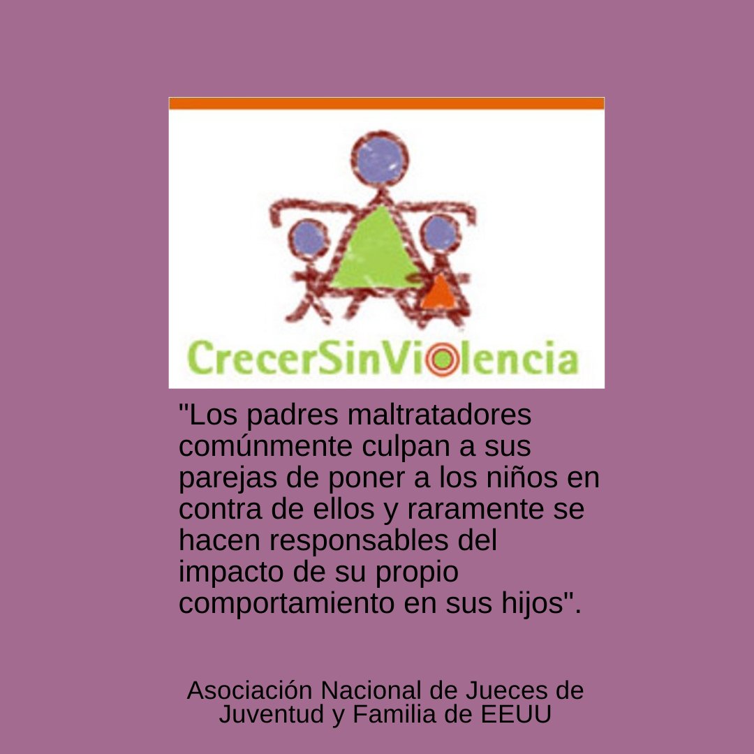 CrecerSinVG's tweet photo. Esta estrategia basada en la teoría del pretendido síndrome de alienación parental, propia de padres maltratadores, a menudo resulta efectiva en los juzgados de familia. #hijosvictimasviolenciagenero #violenciavicaria #violenciadegenero https://t.co/dIGJaKjJWO