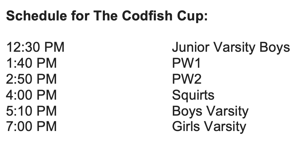 DYBoysHockey's tweet image. Game Day!  @DYBoysHockey takes on @nauseticehockey in the 4th annual #CodfishCup2022 at TKA.  Puck drops at 5:10 PM.  @Dolphinathletic @capecodacademy @CapeCodTechHS @sportsCCT @MassHSHockey @In_The_Slot @HNIBonline