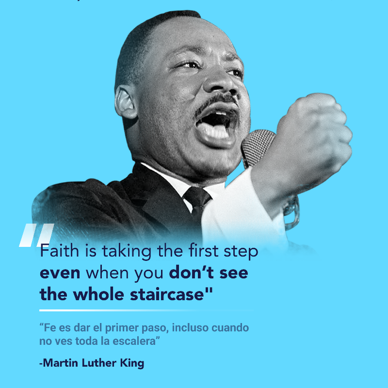 cuemby's tweet photo. #Cuemby commemorates #MLKDay and thanks Dr.King for his contributions against race inequality.
Cuemby conmemora el día de Martin Luther King, y agradece los aportes del Dr.King contra la desigualdad de raza.
#holiday #SayNOToRacism https://t.co/TRhYSEeY03