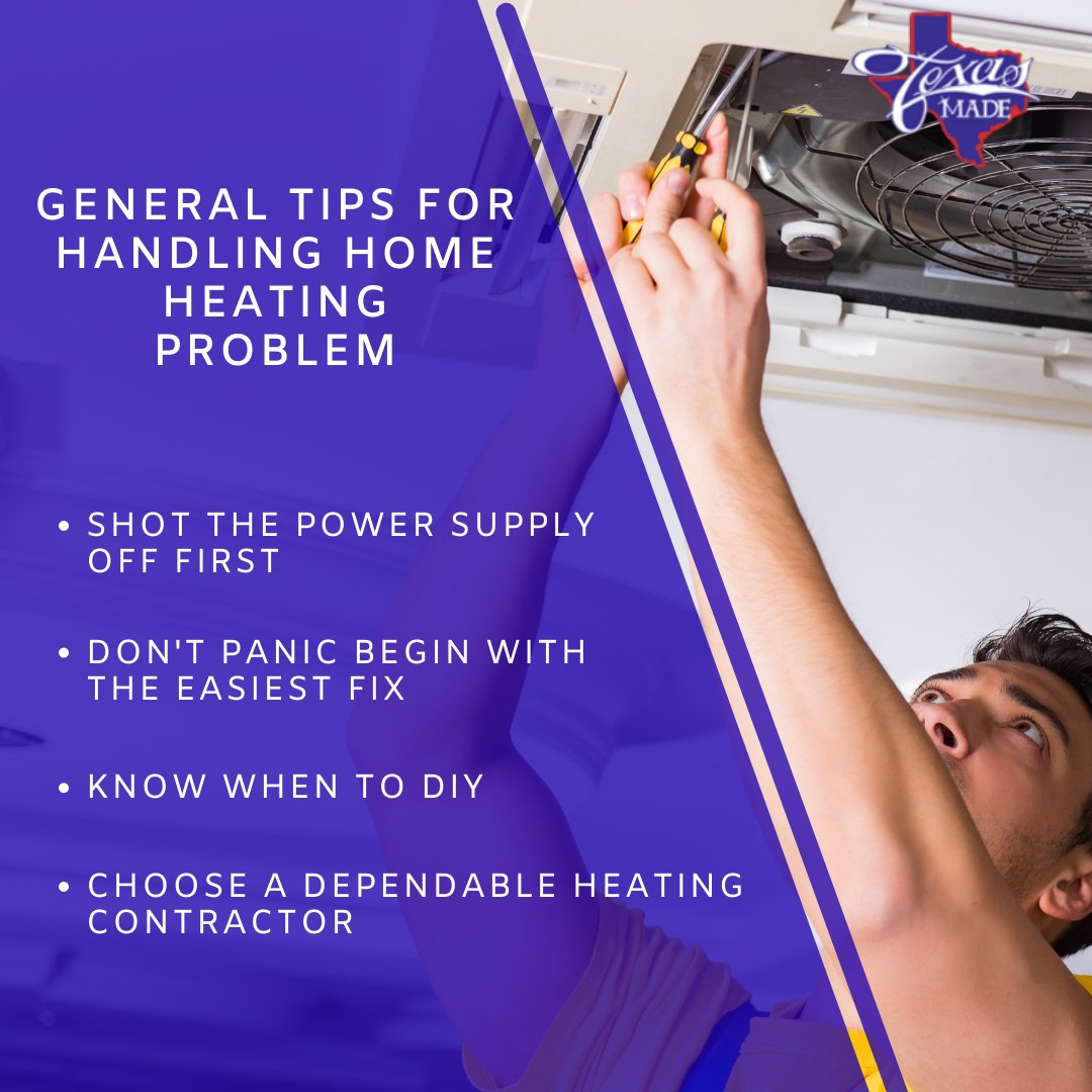 texasmadeair's tweet photo. When the heating system fails, it's insanely stressful. A malfunctioning heater can cause various problems—inadequate comfort, high repair costs, and more. While heating concerns cannot be avoided, homeowners can take simple steps to try to prevent them. https://t.co/DRJRSTWoS5