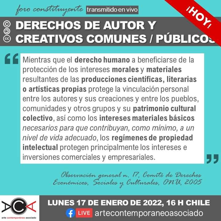ACA_2019's tweet photo. Recuerden, ¡HOY a las 16 h en ACA Arte Contemporáneo Asociado! 

#AcaComtemporáneoAsociado 
#Aca #DerechosDeAutor https://t.co/0rg5BTuHMw