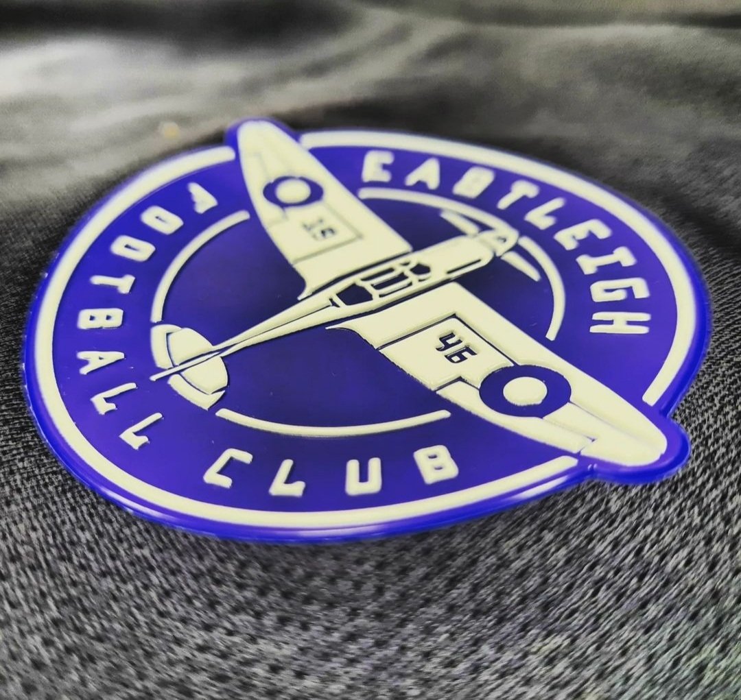 PPTeamwear's tweet photo. TPU &amp; Silicone Textured Badges - give your kit a professional edge! 🏆

@EastleighFC

#footballkit #football #sport #design #sportswear #fashion #footballshirt #sportswearfashion #sportfashion #fashionstyle https://t.co/BMZjeq72Un