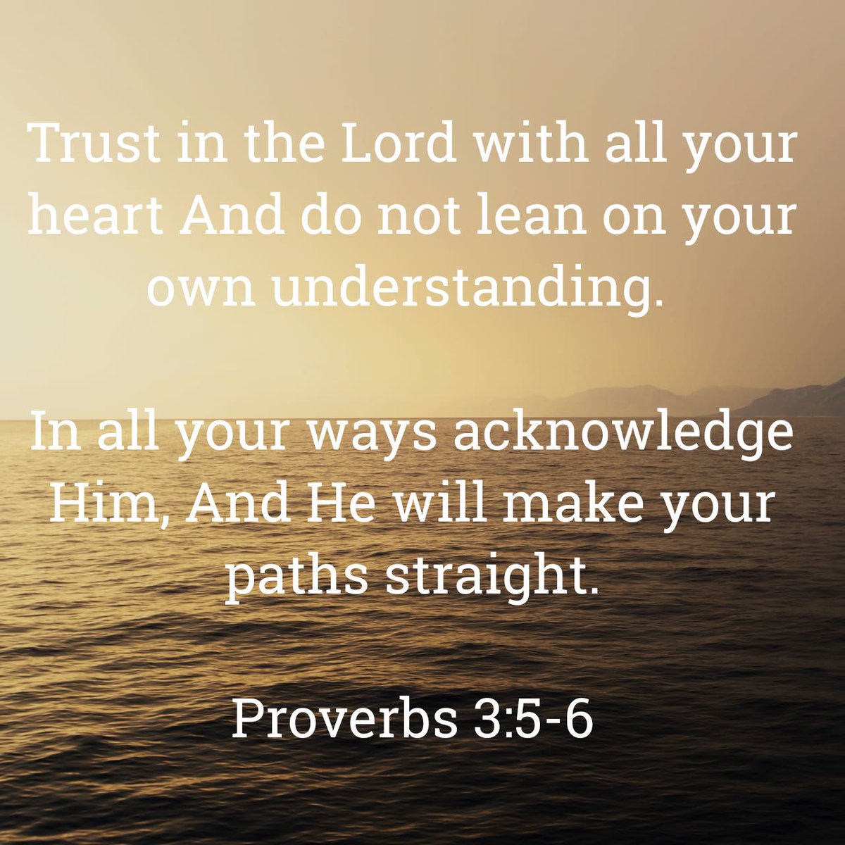 Showtime2kX's tweet photo. Trust in the Lord with all your heart and do not lean on your own understanding.

In all your ways acknowledge Him, And He will make your paths straight.

Proverbs 3:5-6

https://t.co/K4PFIjB5Qn https://t.co/qETyQ1vGTt