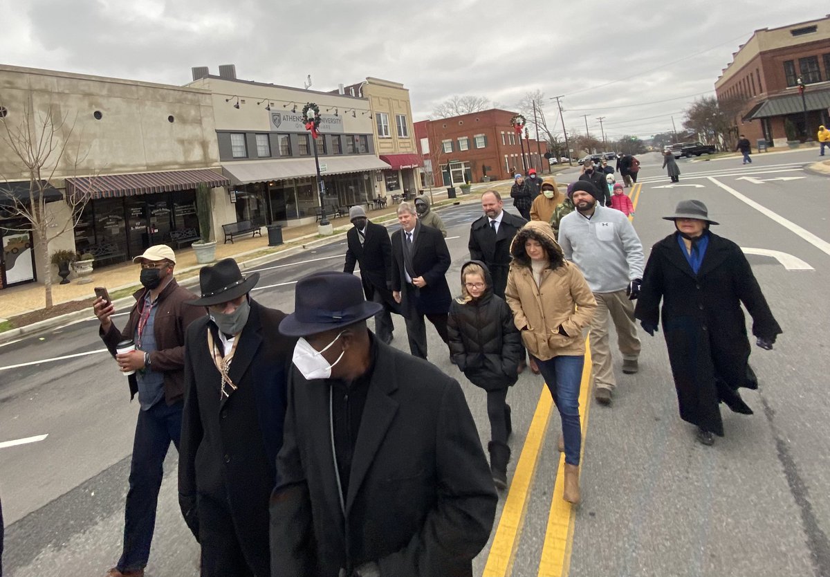 AthensAL's tweet photo. Today’s Athens-Limestone Dr. Martin Luther King Jr. March in Downtown Athens. https://t.co/x6GkNKmTTd