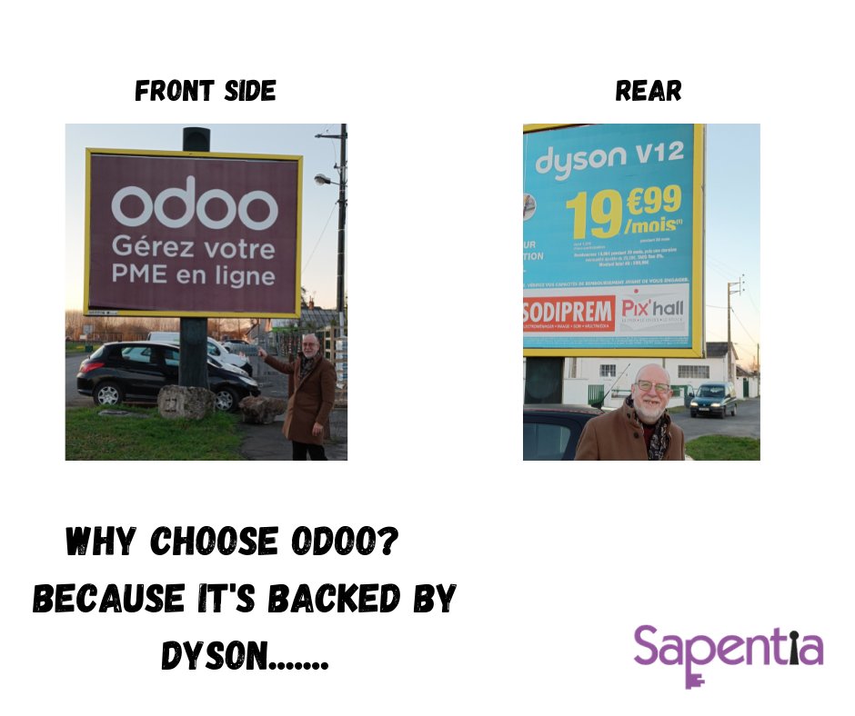 Sapentia_Odoo's tweet photo. Why choose @Odoo? Because it's backed by Dyson...
#Odoo #CRM #BespokeBusinessSoftware #SaveTime #SaveMoney #GrowYourBusiness #BusinessSystems #BusinessSoftware https://t.co/RhKlU5TWR2