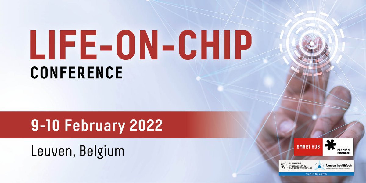 flandersbio's tweet photo. Join us at 𝗟𝗶𝗳𝗲-𝗼𝗻-𝗖𝗵𝗶𝗽 𝟮𝟬𝟮𝟮 to learn more about the latest cross-over innovations in #HealthTech (Feb 9-10). Organised by Smart Hub Flemish Brabant and flanders.healthTech
Register now: https://t.co/YQrY1Nn7Ha 
#medtech #robotics #bigdata #ArtificialIntelligence https://t.co/xEmyMmxdDE