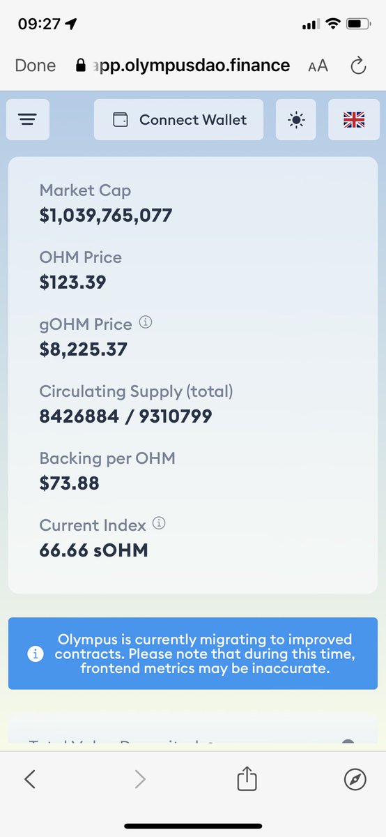 makingmoney19's tweet photo. Honestly probably a good time to buy $OHM. Closest price has been to Backing per OHM https://t.co/niV7In0Lyx
