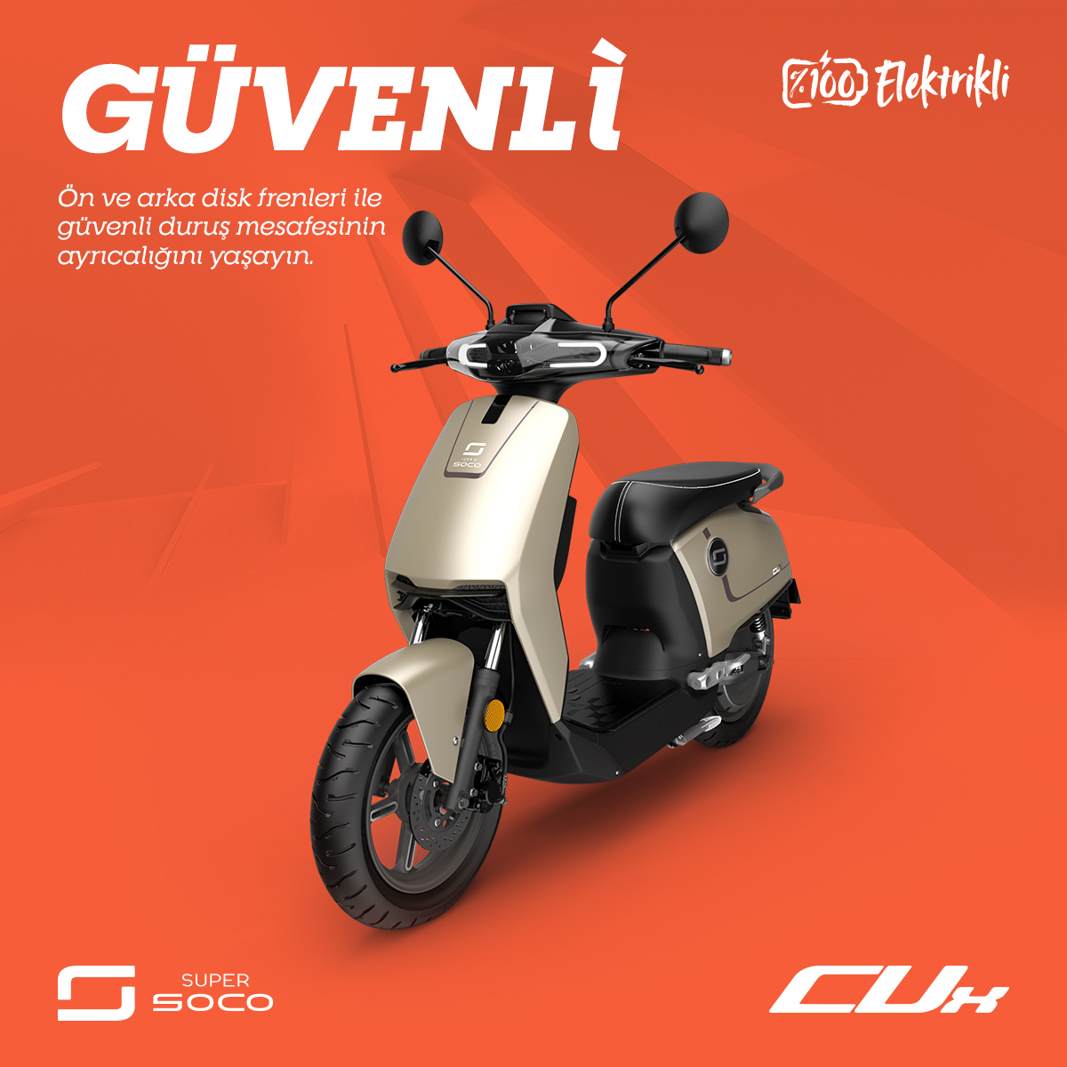 Super Soco Cux ile güvenli yolculuğun ayrıcalığını yaşayın.

🔗Tüm ürünlerimiz ve güncel fiyat bilgisi için e-ticaret sitemiz ekuralkan.com adresini ziyaret edebilirsiniz.

Detaylı Bilgi İçin: 📞0850 209 6565
#supersoco #supersocoturkiye #supersococux