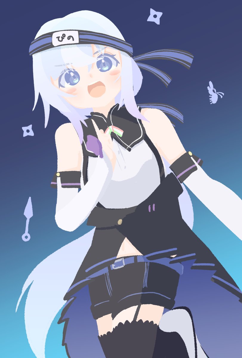 「#ピノの自由帳
(シノビのピノ殿もかわいいでござる) 」|多圧のイラスト