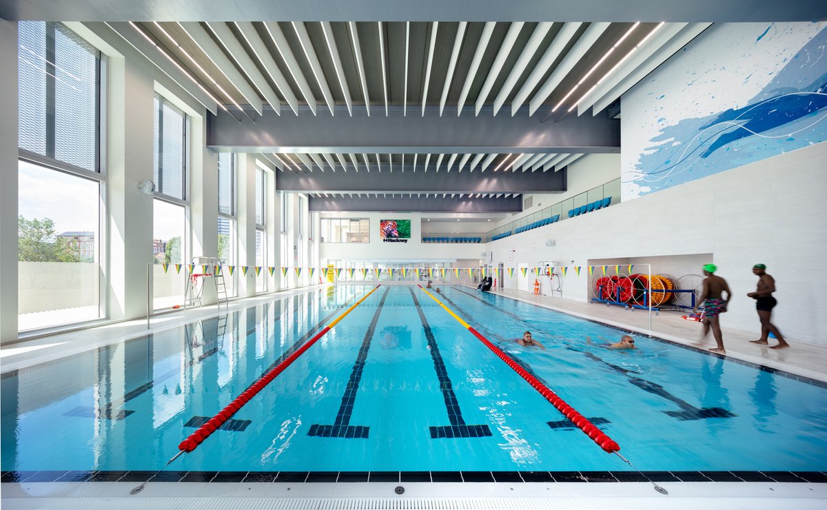 morgansindallc's tweet image. Take a look at the latest images from the recently completed Hackney Britannia Leisure Centre.
🏊‍‍25m main pool &amp;amp; ‍‍20x10m training pool
🧖A steam room and sauna
🌊SPLASH ZONE with 15m high water flume
The project was for @hackneycouncil delivered via  @SCFframeworks
 #SCFValues