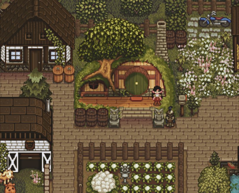 daddysauronn's tweet photo. stardew valley throwback 🌱
living my best hobbit life in the shire 🤍 https://t.co/bMEAJ0Qhn4