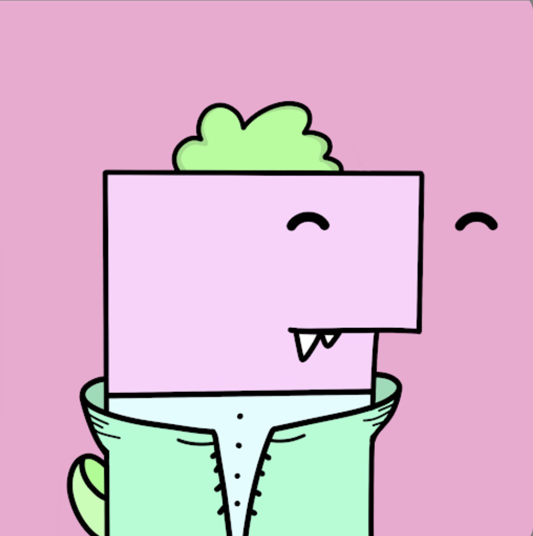 MWEnnz's tweet photo. @Doodlesaurworld roadmap starting to roll out! Comics and merch coming soon for all holders! Grab em while the floors low! https://t.co/I6aqlC65PI