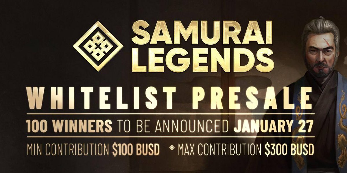 samuraiverse's tweet photo. ⛩ $SMG Whitelist Competition ⛩

🏆 100 whitelist spots 

1️⃣ Retweet and tag 3 friends
2️⃣ Follow these steps: https://t.co/W5BhLHi8OM

Do you have what it takes to #BecomeLegend?

#GameFi #P2E #NFTs #BSC https://t.co/wbbEt6RmZX