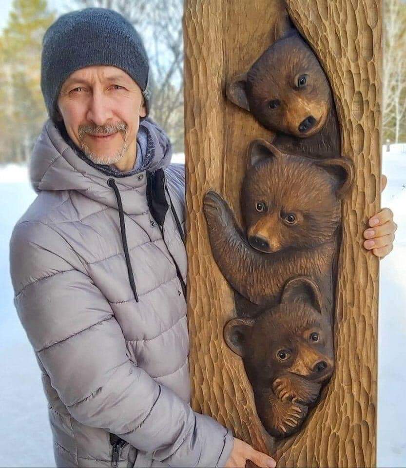 Резьба по дереву .
Браво мастеру !!!