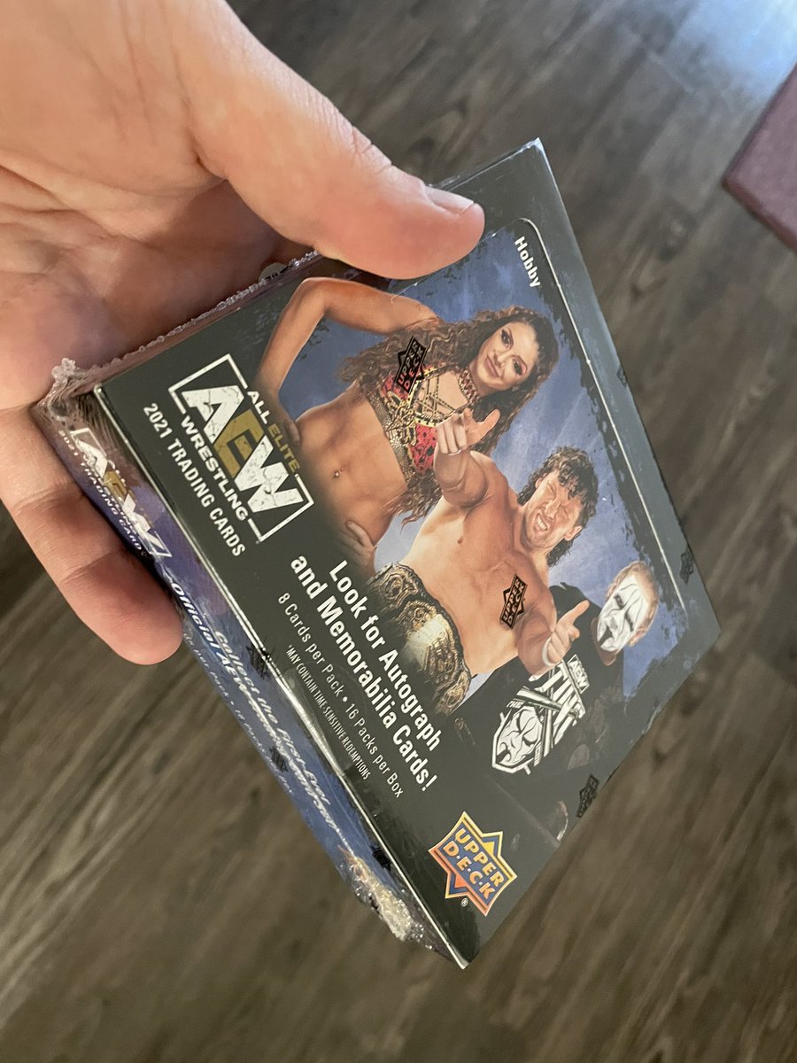 OneNOnlyJigsaw's tweet photo. How many of you SOB’s out there watch wrestling!?! #AEW trading cards just came in! Haven’t done a #DaPulls episode in a while… why not right!?! https://t.co/Py2Qmh9TPR