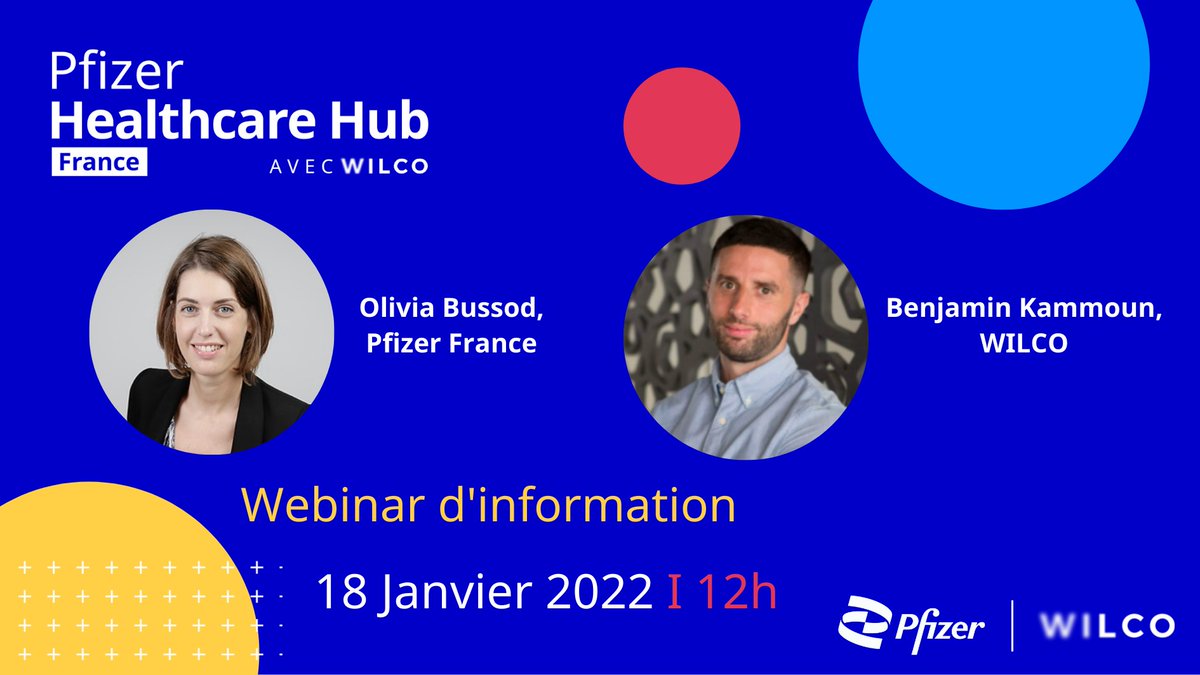 WILCO_startup's tweet photo. [#PfizerHealthcareHub] La 3è édition du programme d’accélération lancé par @Pfizer_France avec @WILCO_startup recrute jusque 5 #startups qui améliorent la vie des patients 👩‍🔬 Envie d'en savoir plus ? Rejoignez notre webinar demain à 12h00 ⏰ https://t.co/m6V4J4SBY5 #healthtech https://t.co/E728LZ7ETH