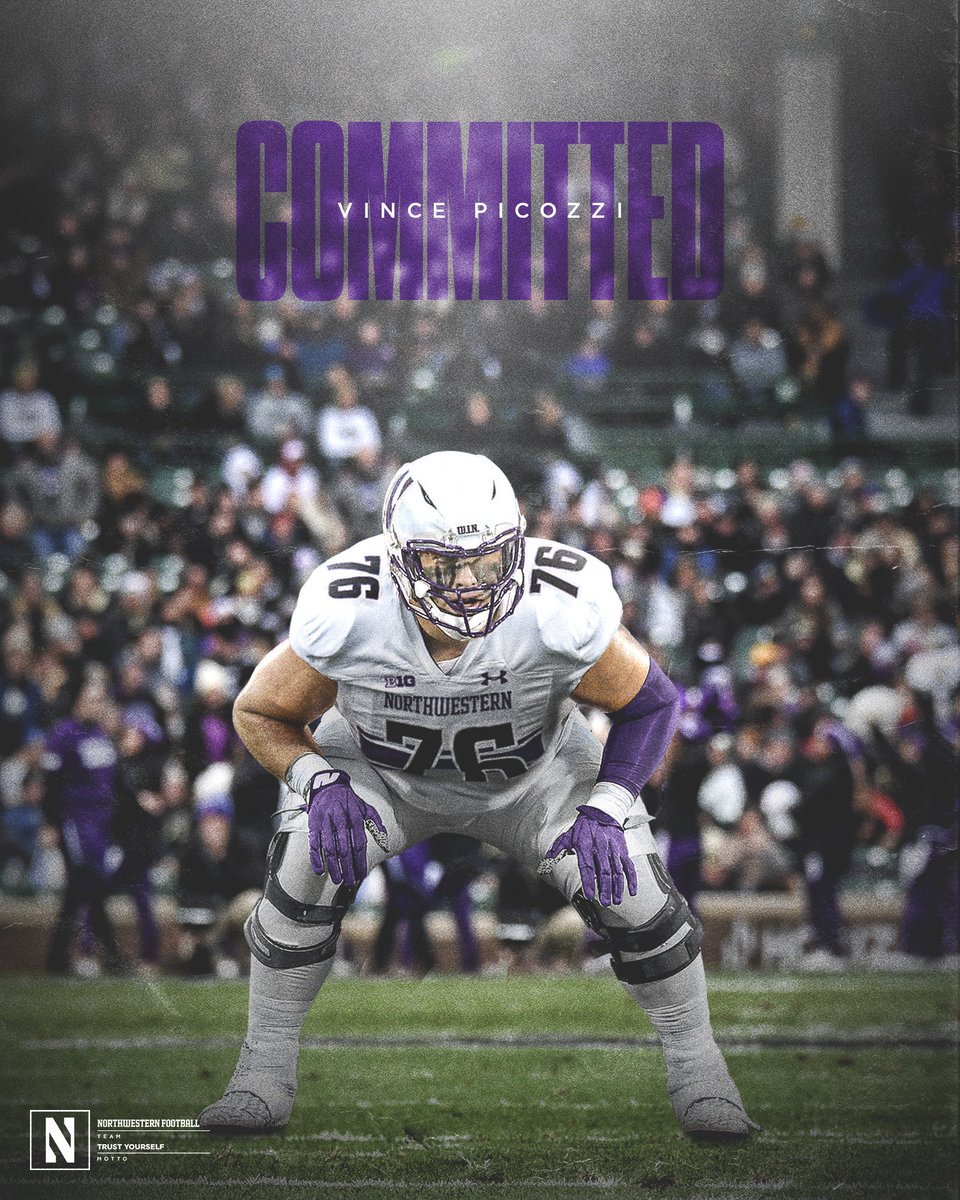 Excited to announce I will be committing to Northwestern for my final season!! @NUFBFamily @OLINEPRIDE @coachfitz51