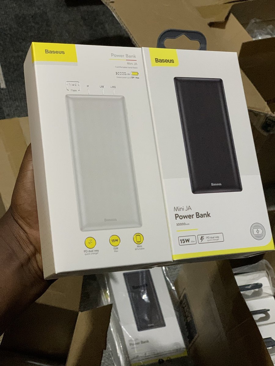 Wiredu_'s tweet image. Baseus 30,000 mAh power banks
• GHS 350