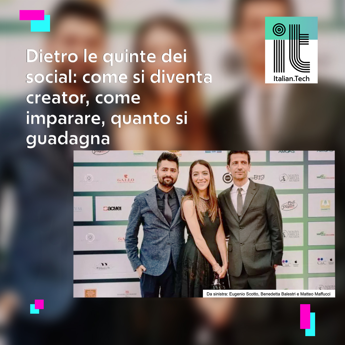 "Come si diventa un #creator sui social? È un lavoro vero? E quanto si guadagna? "
Il punto di vista di #OneShotAgency, una tra le principali agenzie di #talent in Italia, nell'intervista di <a href="/capoema/">emanuele capone</a> su Italian Tech -> bit.ly/3A2Ma6I
