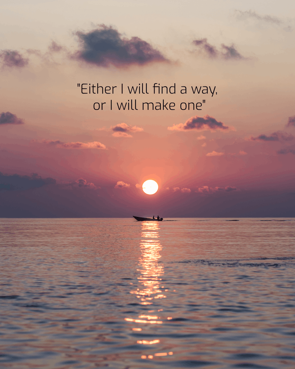 streammarketuk's tweet photo. "Either I will find a way, or I will make one."
#MondayMotivation https://t.co/SwtsE3lviF