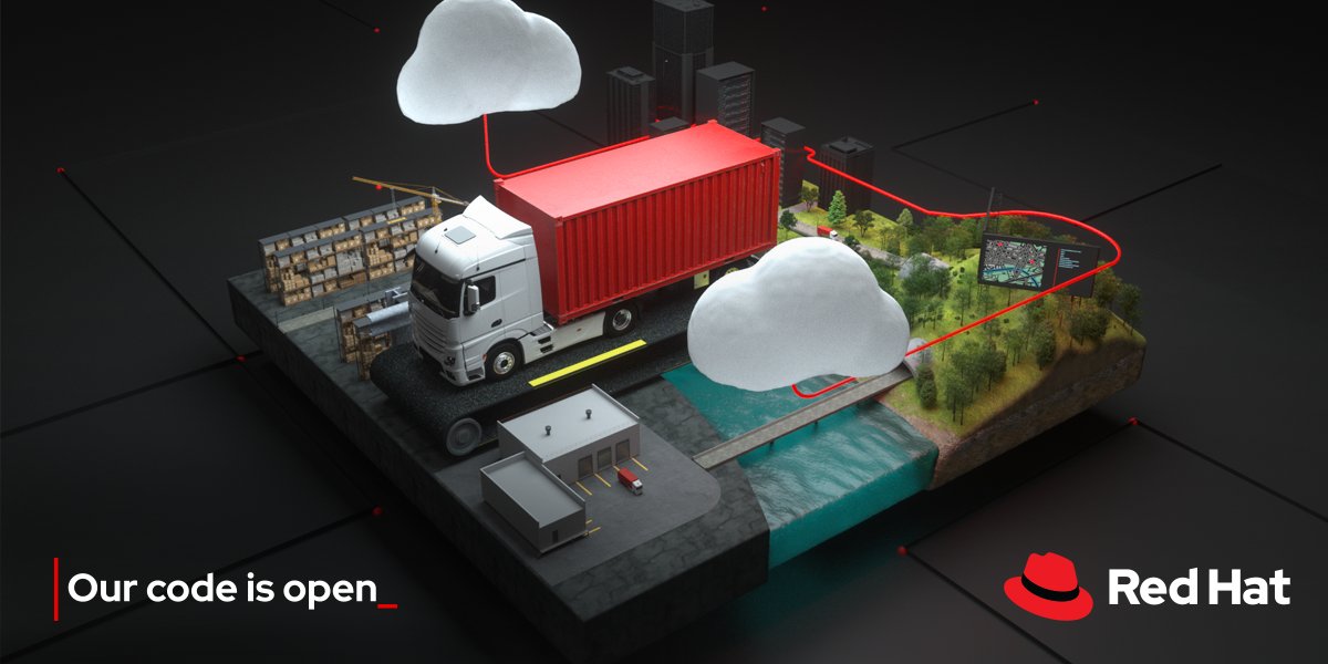RedHat's tweet image. As goods and people crisscross the globe by 🚚 🚉 🚗 ✈️ , software guides the way. When your #CodeIsOpen, those routes run more smoothly. Here's why: red.ht/3GqmLGN