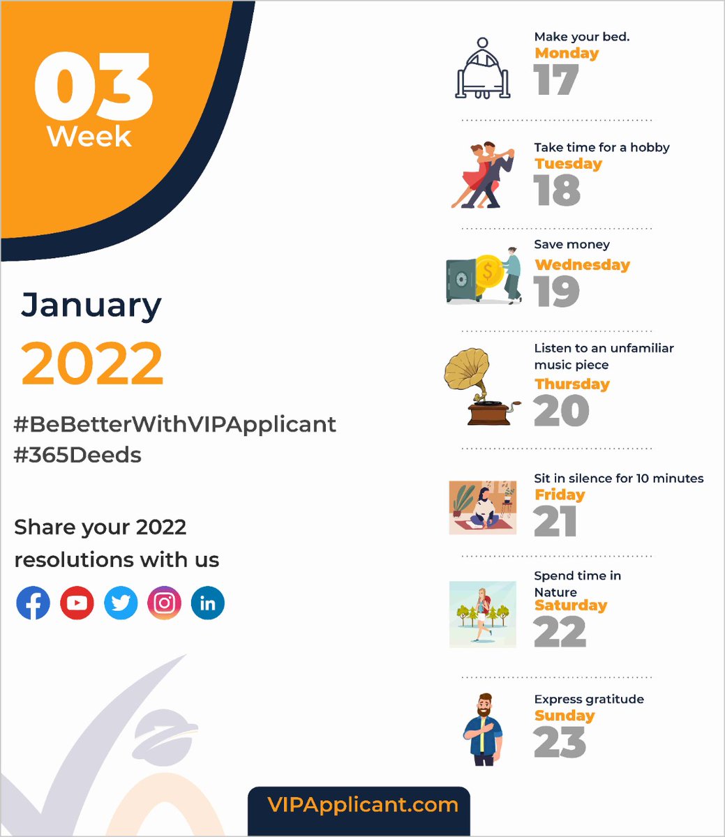 vipapplicant's tweet photo. What are you doing to step up your game in 2022? Small changes yield huge results. Get on board with #BeBetterWithVIPApplicant today!
#VIPApplicant #OutshineCompetition #resolutions #bebetter #NoExcuses https://t.co/B4byV0Z3VY