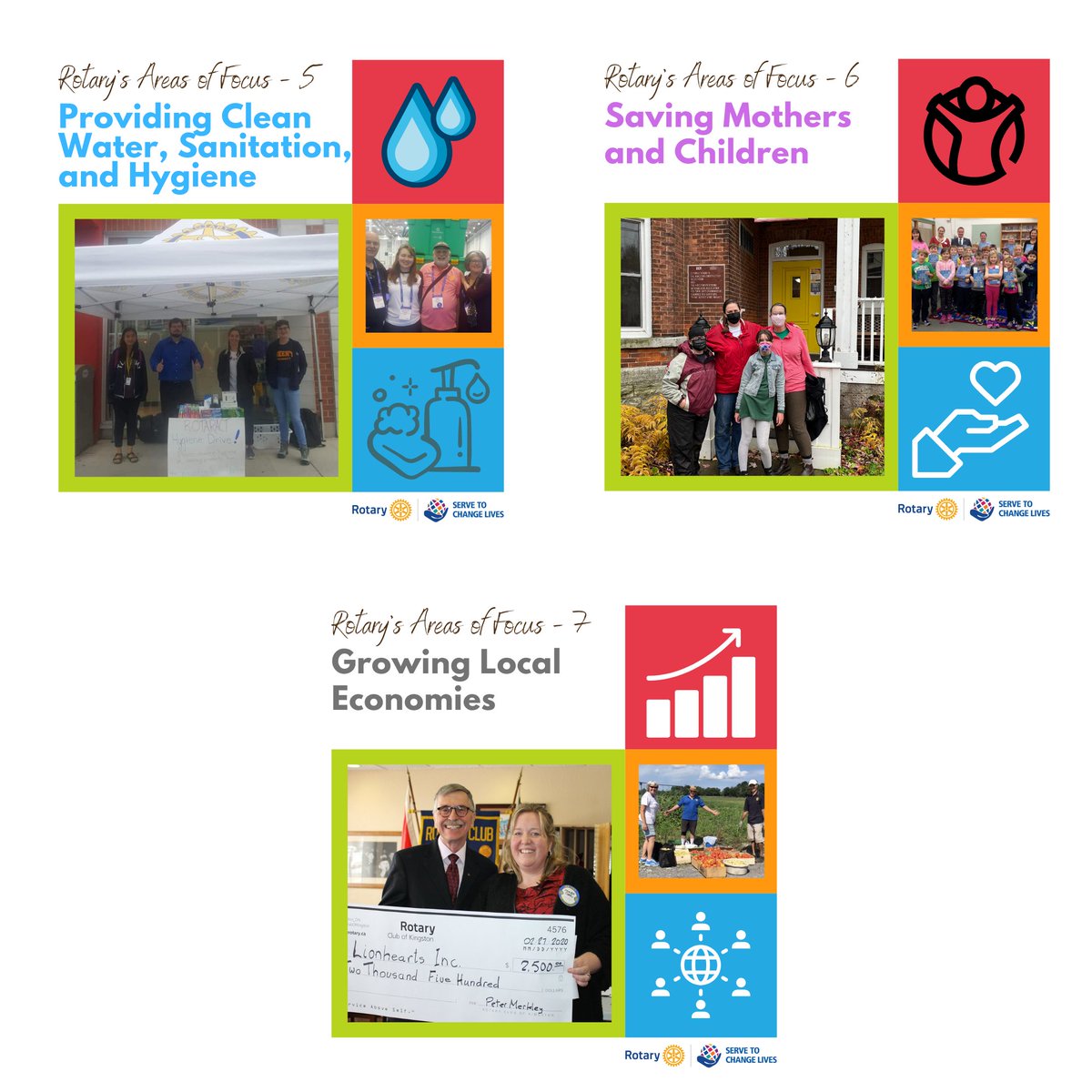RCKingston_ON's tweet photo. Did you know Rotary serves a diversity of needs in both the local community and internationally? Swipe to learn more and see our clubs at work!
#RotaryInternational
#Rotary
#RotaryDistrict7040
#Rotaract
#WhyJoinRotary
#ygk https://t.co/zJHwkfl92x
