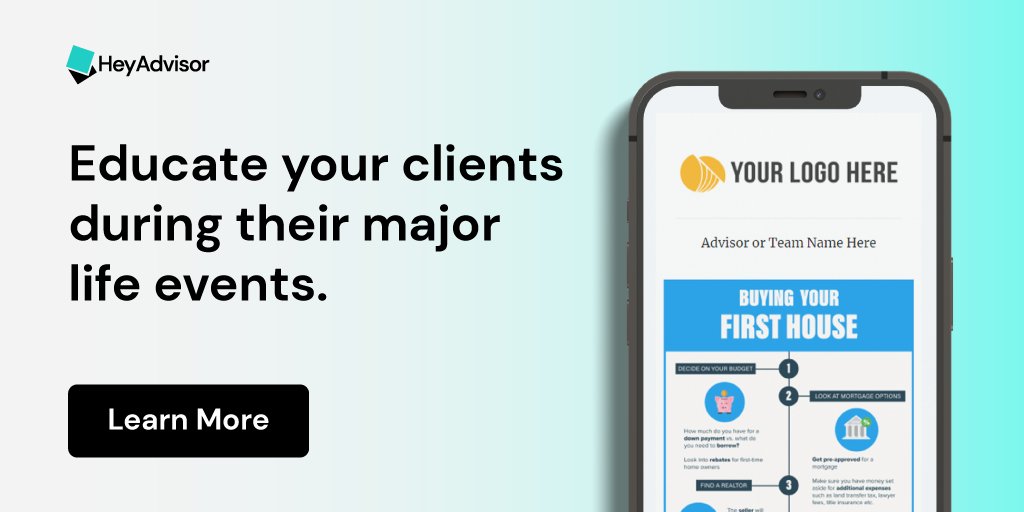 Deliver holistic wealth management by sending content created around life events.

ow.ly/TJTZ50Huk2a

#FinancialAdvisor #WealthManagement #MillennialClients