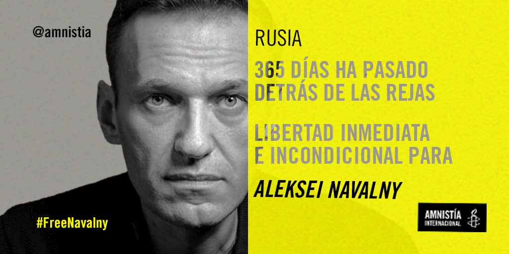 aiven_miranda's tweet photo. Navalny es preso de conciencia, condenado por cargos de motivación política. Exigimos liberación inmediata e incondicional. Justicia para todas las víctimas de persecuciones por motivos políticos en Rusia. 

FIRMA para pedir su liberación ▶️
https://t.co/PqsVGjLQNv

#FreeNavalny https://t.co/o252BmeAVo