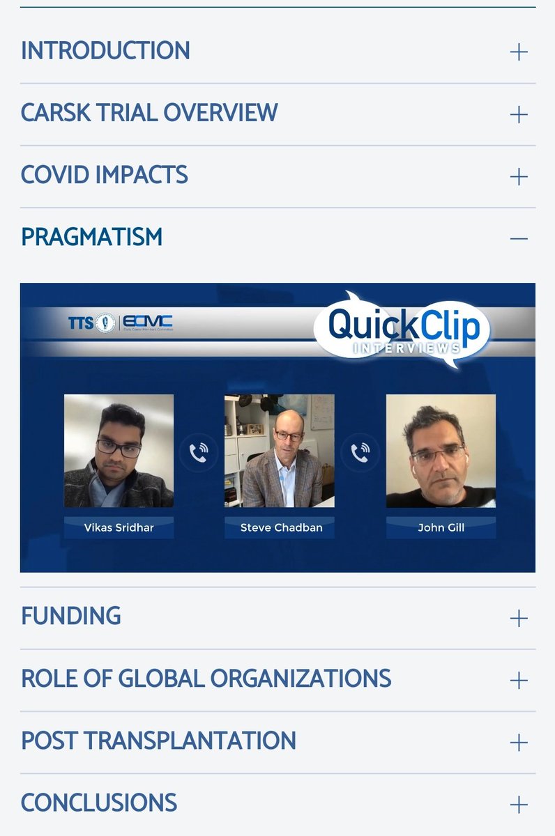 Fantastic discussion on various aspects of #clinicaltrials in #transplantation with Prof Steve Chadban and Prof John Gill with Dr Vikas Sridhar from <a href="/ttsecmc/">TTS Early Career Members Committee</a> <a href="/ttsorg/">TTS</a> #TTSQuickClip <a href="/TraceyD_Ying/">Tracey Y</a>
