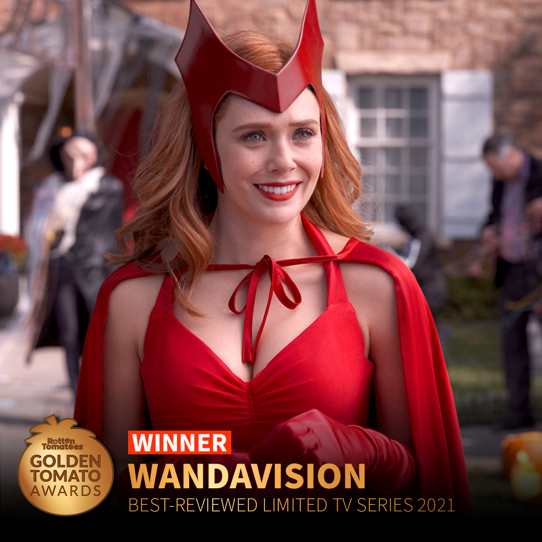 #WandaVision wins the #GoldenTomato Award for Best-Reviewed Limited Series of 2021. editorial.rottentomatoes.com/guide/best-lim…