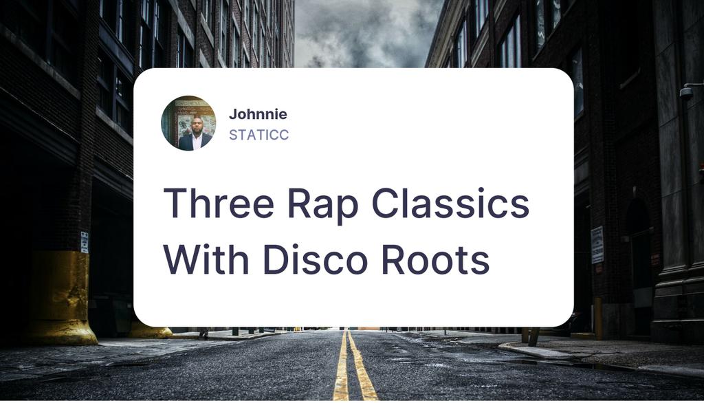 jayrayisthename's tweet photo. As a music lover, Iโve always observed the overlap between early Rap and Disco records, the former often building a foundation of their breakbeats using elements of the latter.
Read more ๐ https://t.co/SFKwt1zbLV
#Music #Disco #BlackMusic #DanceMusic #RecentArticle https://t.co/neojMphfwa