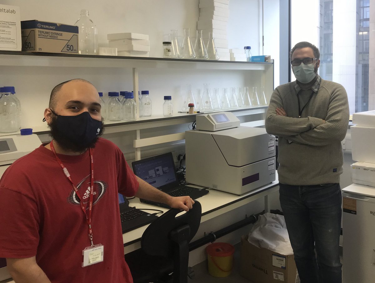 GCAGATGCAATG's tweet photo. Very happy to welcome Omid from @shimyatech to @LSTMnews today as part of our @ukbiofilms funded secondment to develop their antimicrobial products #AMR #biofilms https://t.co/vpQVoW3PC7