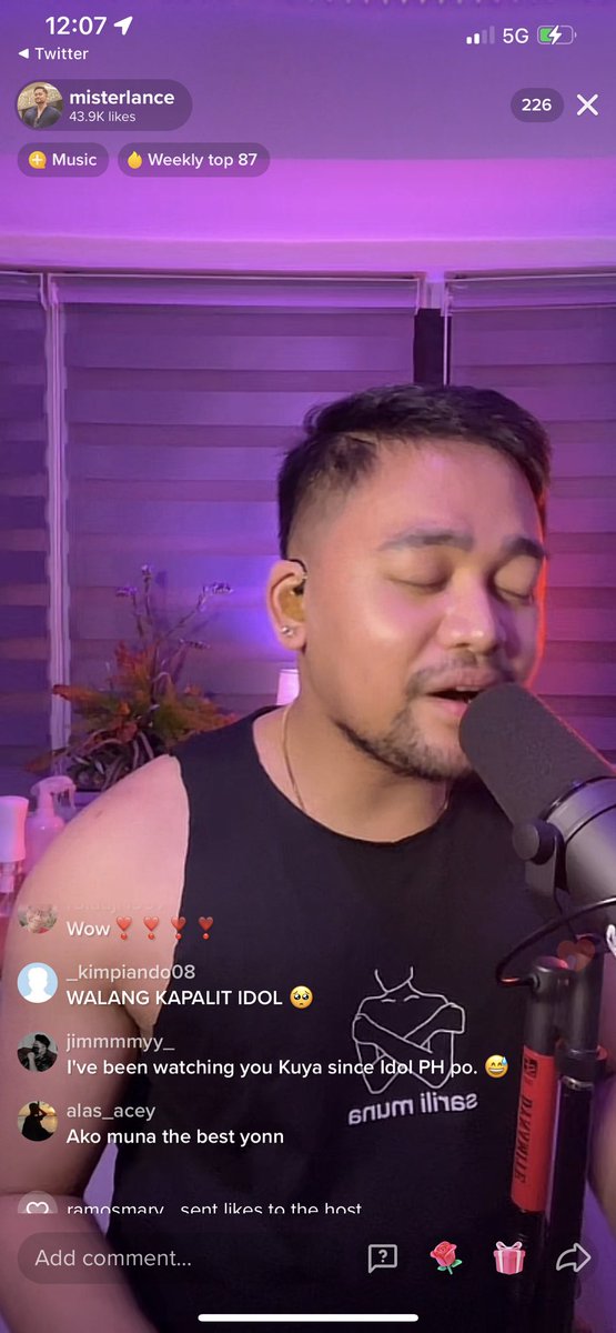 RioWanderer's tweet photo. Nglive na nmn cya. Putcha! Crush ko tlga si #lancebusa at boses niya. Galing at sarap pakinggan โค๏ธโค๏ธโค๏ธ #alterpinoy #alterph #AlterCebuDad #AlterCebu #altercdo https://t.co/zxXS0jv2k6