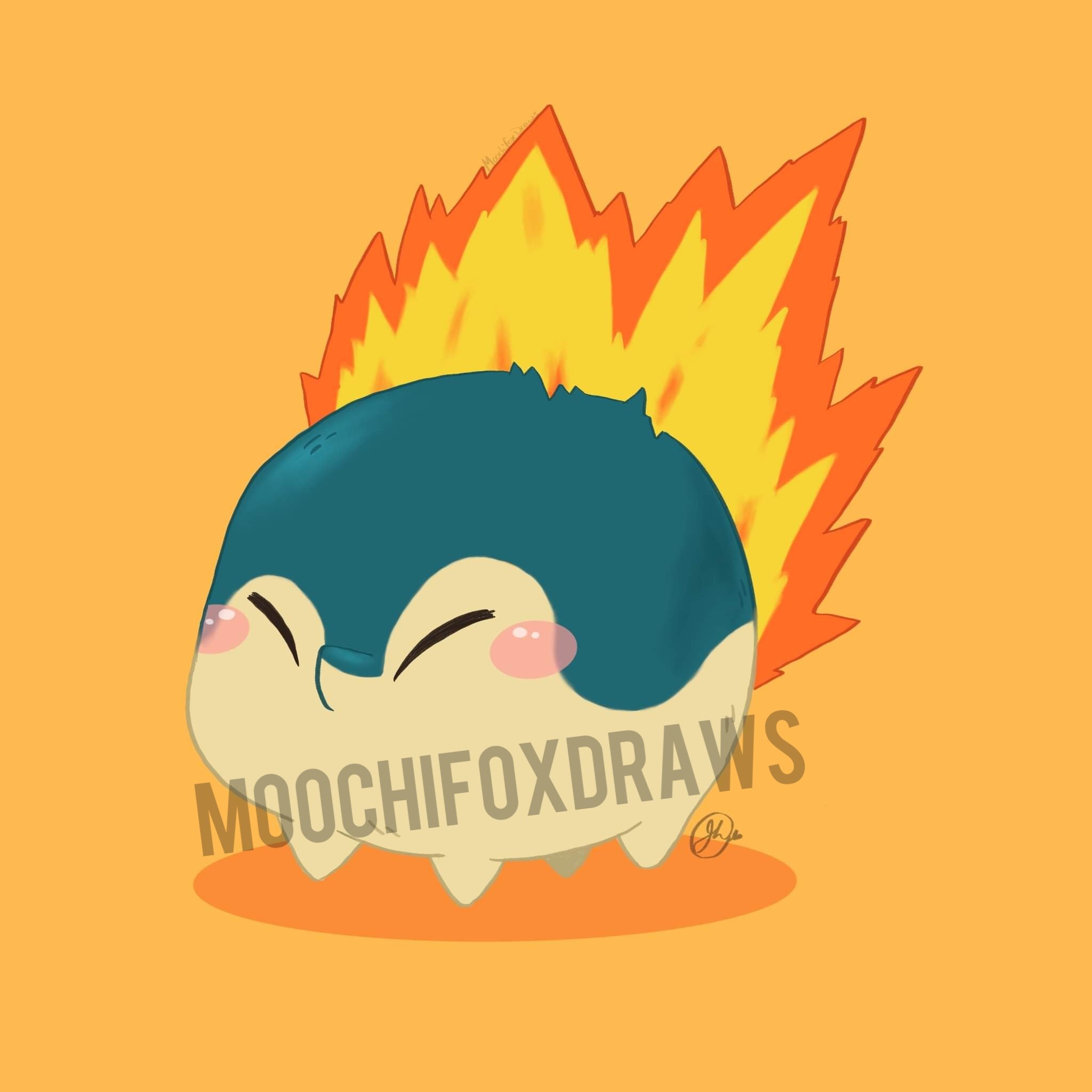 Wallpaper pokemon animal cyndaquil