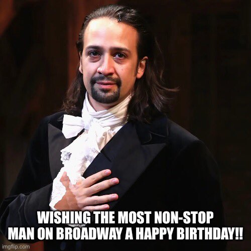 Williamghoward's tweet photo. @Lin_Manuel https://t.co/hBsAwHFgm3