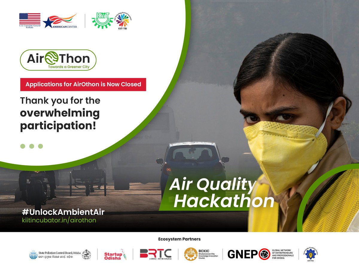 KIIT_TBI's tweet photo. Application Process for #AirOthon is Now Closed!

Thank You for the overwhelming participation! We are now screening for the deserving ideas, which will be taken forward to the FINAL EVENT on 17th &amp; 18th February, 2022 in Kolkata.

Stay Tuned for the Shortlisting Announcements! https://t.co/x1KwzIXbeZ