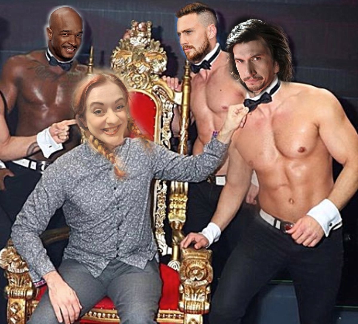 thefetishvixen's tweet photo. Just hanging with Adam Driver! As you do when you a BOSS ๐ & sexy Mr Waynes also Aaron T.J! #bossinit #dopeasfuck https://t.co/UfgsGFVQc2