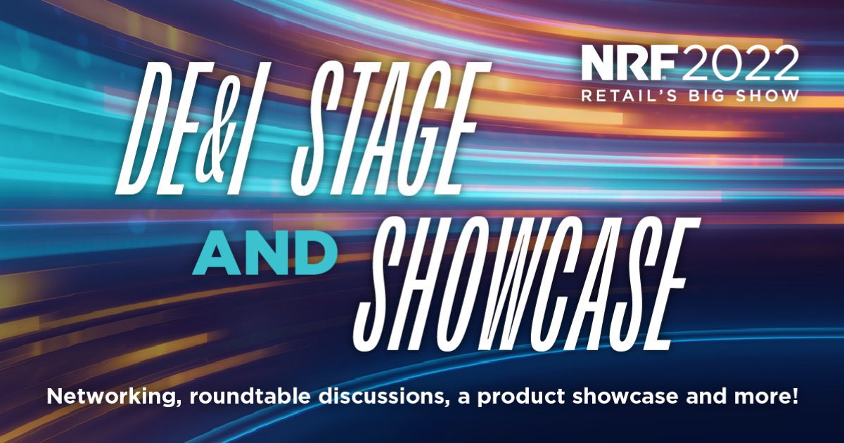 NRFBigShow's tweet photo. Join us now for lunch, discussions and a product showcase at the DE&amp;I Stage and Showcase on Level 1 in the FQ Equality Lounge! https://t.co/f2vqId3I7D #NRF2022 https://t.co/M8POD5FW9G