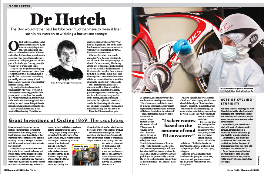 cyclingweekly's tweet photo. "I like bikes to be clean, but there is almost nothing in the world I dislike more than cleaning them." Read why @Doctor_Hutch doesn't like getting his hands dirty - https://t.co/RSbcMdhy5V https://t.co/j3DwUUbs51