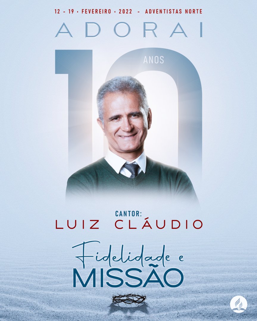 🗓 Em 2022, #ADORAI10! 🙏🏻
Uma década levando ao mundo uma Palavra de Esperança firmada na Oração, fidelidade e Missão.

🎼 Um de nossos convidados para conduzir a adoração por meio do louvor é nosso amigo <a href="/lc_luizclaudio/">Luiz Claudio</a> 

EM FEVEREIRO, (12-19)
#ADORAI10! 🙏🏻 Dez anos de um