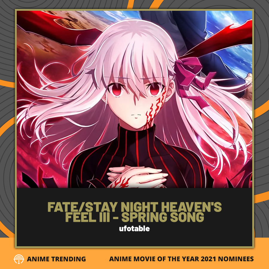 Anime Trending on Twitter FateStay Night Heavens Feel III  Spring Song  is nominated for 8thATA Anime Movie of the Year Vote for it at  httpstcoeWwVeFDtTo httpstcoBiUaIWBy5t  Twitter