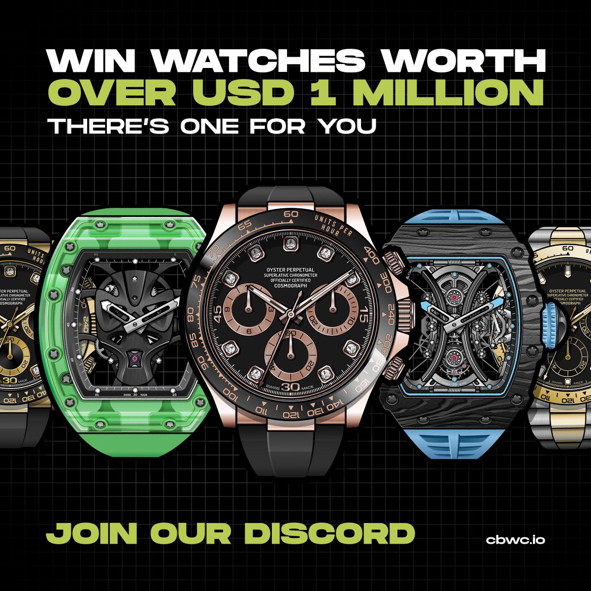 IGainCrypto's tweet photo. 🚨 @CryptoBearWC is giving away 1,000,000 USD in watches at the mint and watches to holders every month post mint 💎💵

To enter:
1⃣ Follow @cryptobearwc 
2⃣ Like and RT 
3️⃣ Join the discord: https://t.co/ZGfWcBgIv8
4️⃣ Tag your 2 friends on this post.

It’s time⏳🐻 https://t.co/bwtjcz4ItF