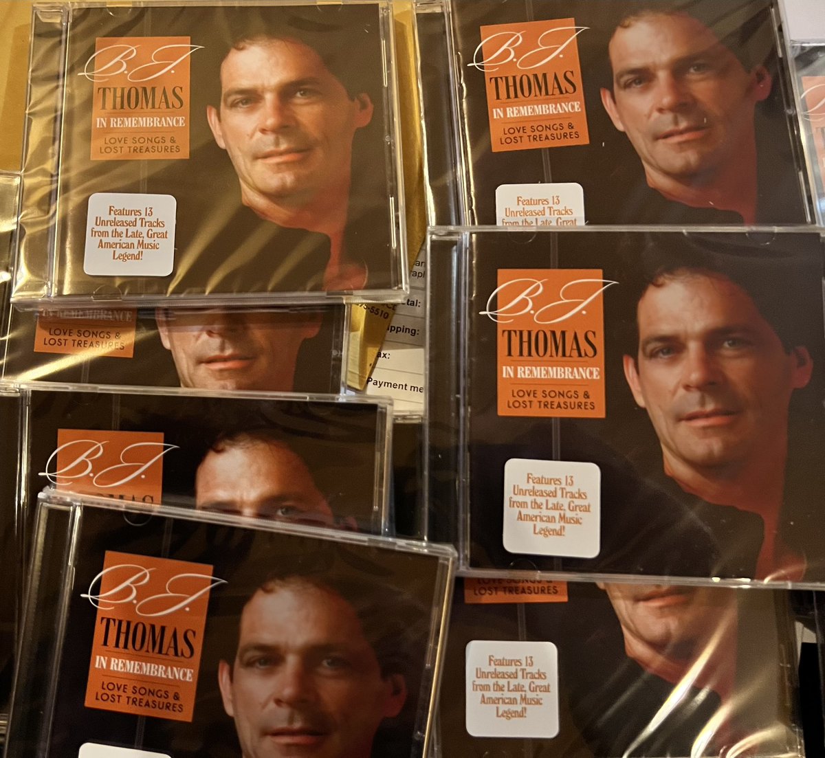 CDs have arrived!  Exciting that new never heard music of BJs is available at BJThomas.com in the store.  Order your copy now as we have started shipping out the CDs.