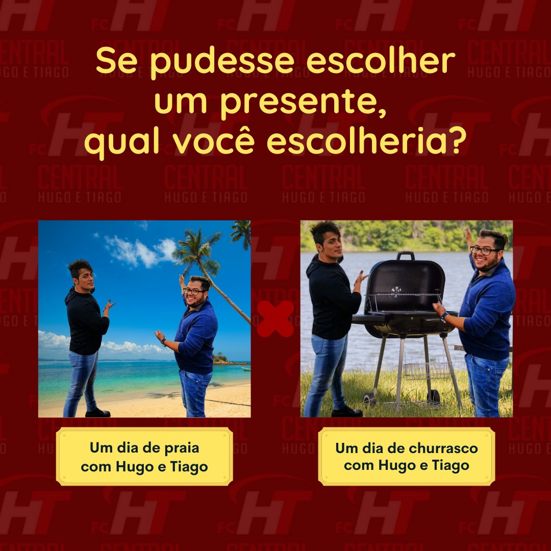 centralhet's tweet photo. Se vocês pudessem escolher um presente, qual das opções escolheriam? 🤔

A adm escolheria a segunda opção, um churrasco 😋 https://t.co/D6stgVT7zh